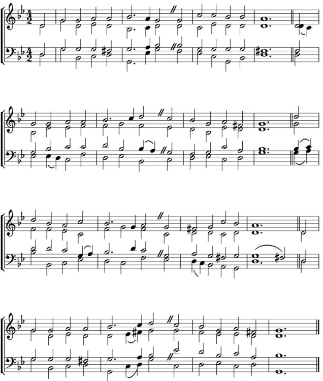 Llangloffan in Hymn Format